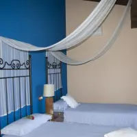 Ginkgos Dormitorio Añil detalle de cabeceros